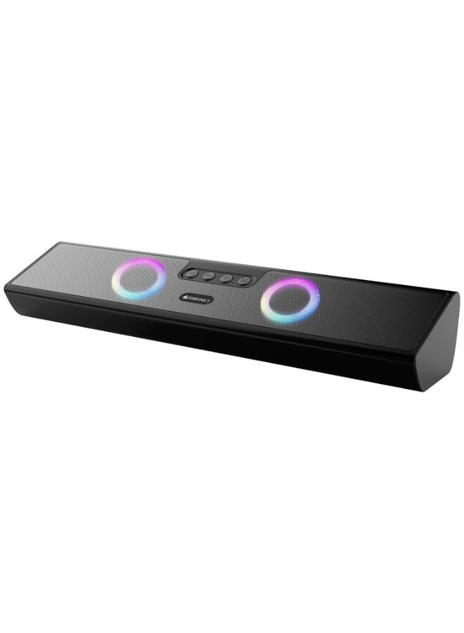 ZEBRONICS Astra 35, Portable Bluetooth Speaker, 16 Watts, Upto 8h Backup, Dual Drivers + Dual Passive Radiators, Call Function, Bluetooth v5.3 | USB | mSD| AUX, TWS, RGB LED - Image 1